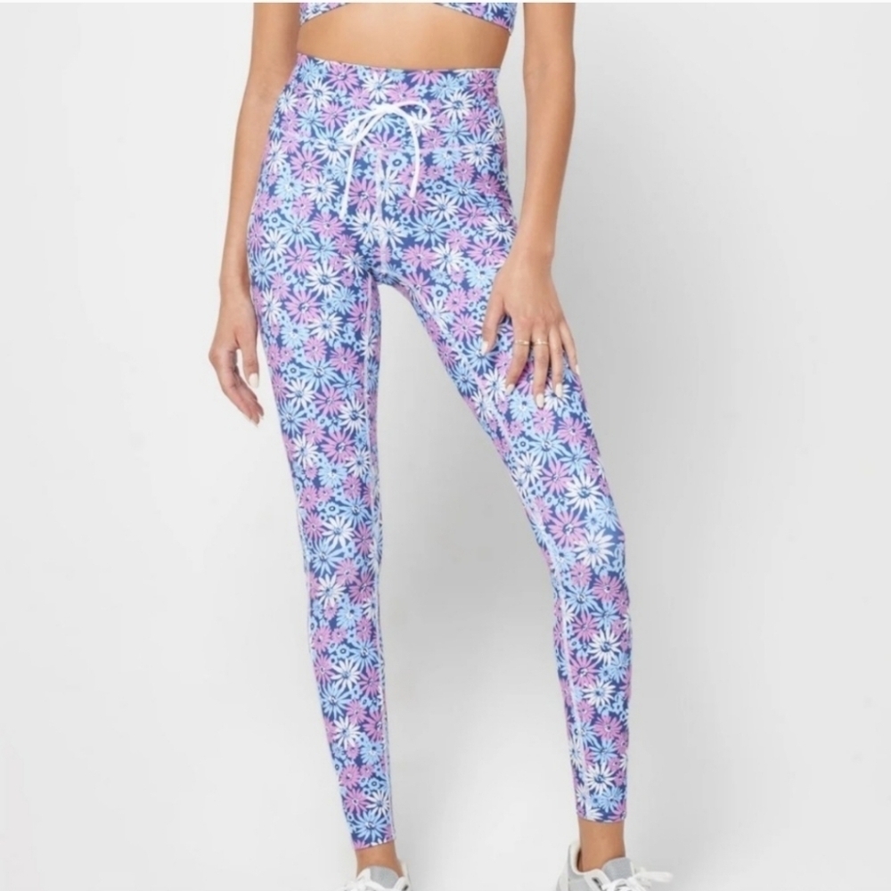 L*Space Turner Leggings Oopsie Daisy Print, NWT